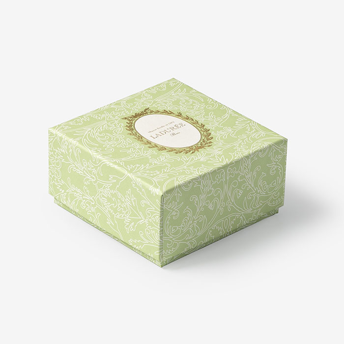 Arabesque 8 Macarons Gift Box Green